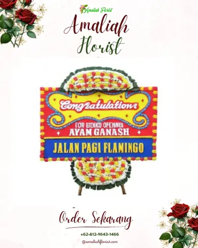 Bunga Papan Congratulation di Dullah